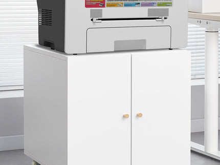 Office Furniture Copier Cabinet 2 Door Steel Copier Stand Mobile Pedestal File Printer Stand