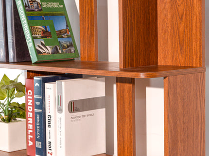 Modern 5 Tier Open Storage Bookcase