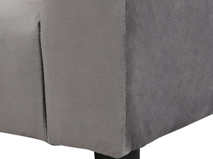 Kids Recliner Chair, Kids Upholstered Couch With Ottoman - Gray