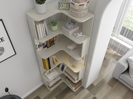 L-Shaped Corner Bookshelf