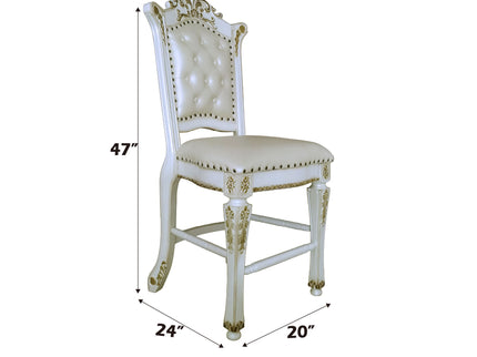 Vendome - Antique Counter Height Chair (Set of 2) - White