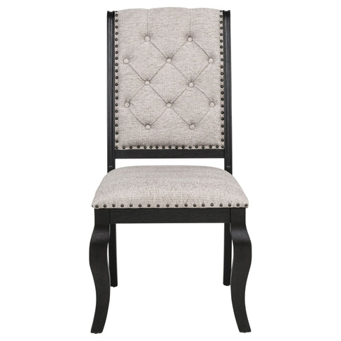 Kinzler - Side Chairs (Set of 2) - Tan / Black
