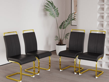 Side Dining Room Chair, Padded Seat High Back