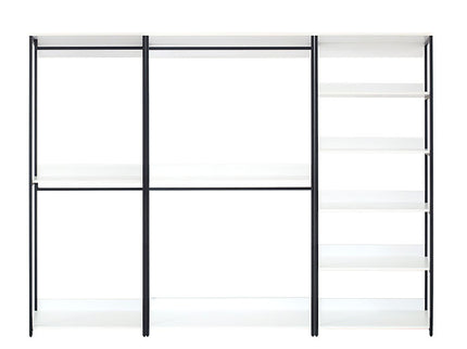 Fiona - Freestanding 3 Tower System Walk-In Closet With 7 Shelf - White