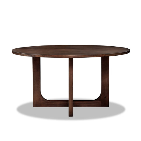Pino - Round Dining Table - Dark Brown