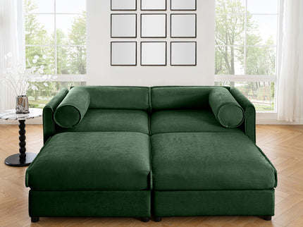 Contemporary Elegant Sofa With Storage And Ottoman