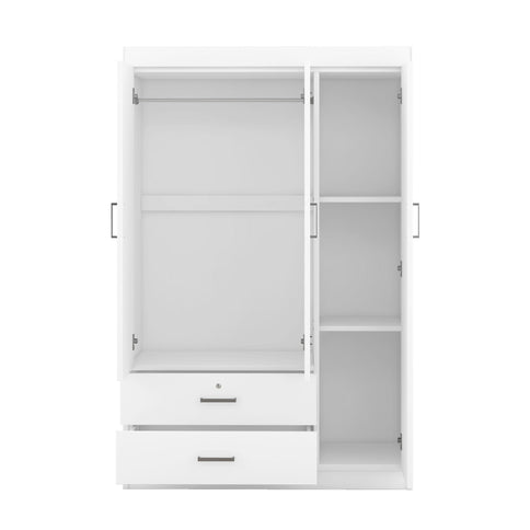 3 Door Wardrobe With 2 Drawers