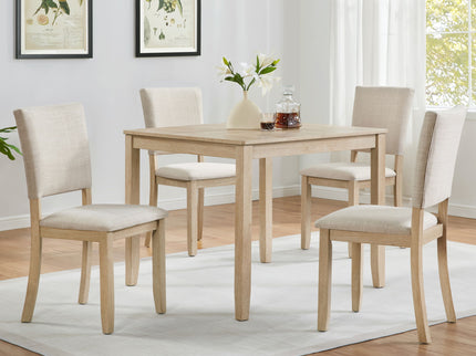 Modern 4 Person Dining Table Set With 4 Chairs