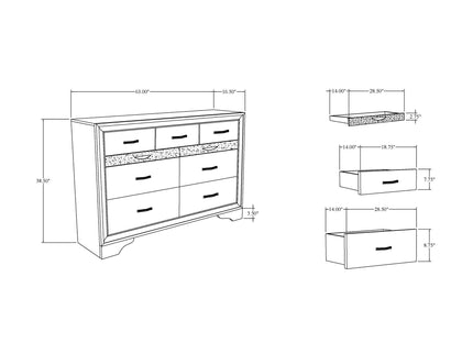 Ryder - Sparkle Dresser - Gray