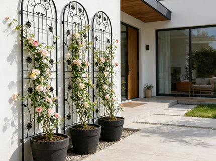 Metal Garden Trellis Rustproof Trellis For Climbing Plant Outdoor Flower Support