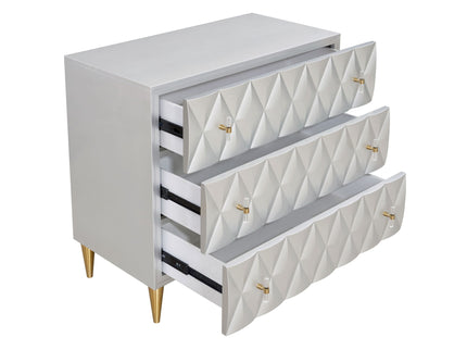 Anson - Console Cabinet - Silver / Champagne