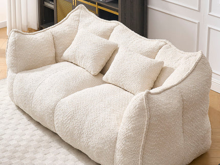 Comfortable Dual Beanbag Chair With High Resilience Foam Core For 2 People