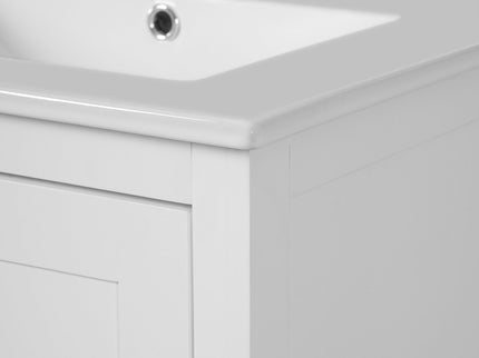 Bathroom Vanity With Integrated Undermount Ceramic Sink, 2 Doors And 1 Drawer, Soft Close Hinges