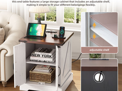 Nightstand With Adjustable Shelf
