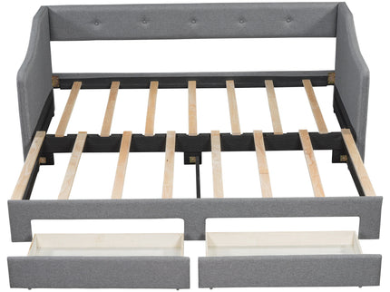 Upholstered Daybed With 2 Drawers