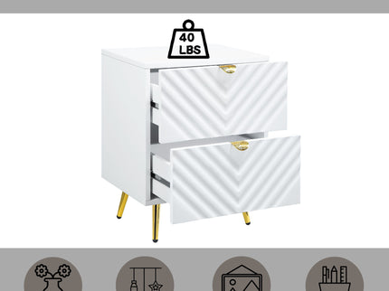 Gaines - High Gloss Nightstand