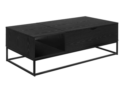 Coffee Table With Lift Top, Storage, Living Room Accent - Black
