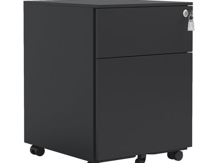 2 Drawer Mobile File Cabinet With Lock Steel File Cabinet For Legal / Letter / A4 / F4 Size / Home / Office Design