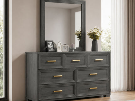 Colorado - Square Mirror (Dresser Not Included) - Charcoal
