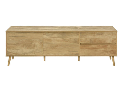 TV Stand Console With Storage Drawers And Cabinets - Walnut