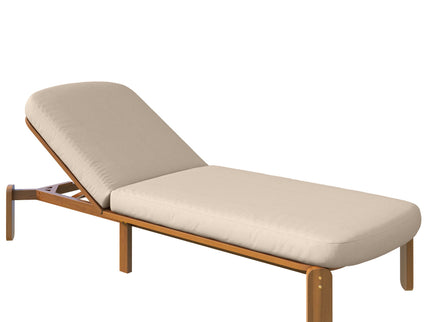Outdoor Chaise Lounge With Adjustable Backrest