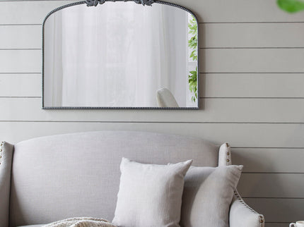Arch Mirror, Baroque Inspired Wall Decor For Bathroom, Bedroom, Living Room