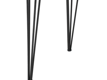 Modern Industrial Faux Live Edge Dining Table With Hairpin Legs - Natural