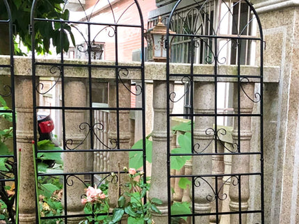 Metal Garden Rustproof Trellis For Climbing Plants Outdoor Flower Support