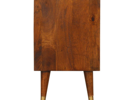 Manila - Nightstand - Brown / Gold