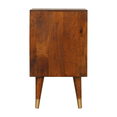 Manila - Nightstand - Brown / Gold