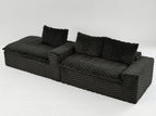 Black / Left Arm Facing Chaise