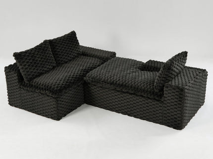 Modular Sofa, Convertible Twin Seat With Chaise Lounge