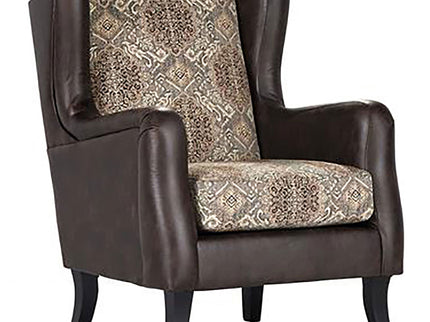 Brookridge - Wingback Accent Club Chair - Brown