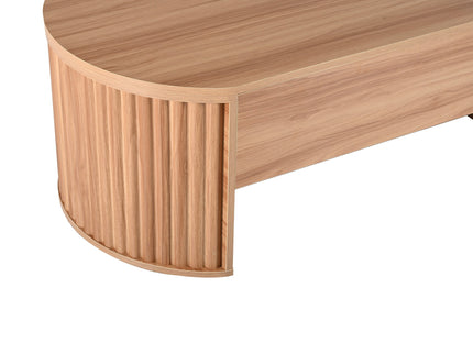 Lift Top Coffee Table With Hidden Compartment, Modern Oval Lift Tabletop For Home Living Room
