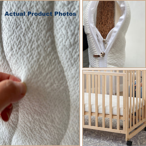 Portable Bedside Bassinet With 3 Adjustable Heights, Mini Crib For Newborns - Natural Wood