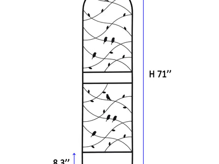 Garden Rustproof Trellis For Climbing Plants
