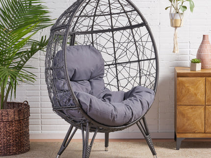 Cosmos - Round Hammered Iron Teardrop Chair