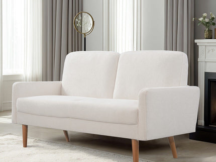Loveseat Sofa, European Style With Sleek Design, Modern & Vintage Flair, Upholstered 2 Seater Couch