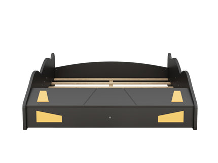 Race Car Shaped Platform Bed With Wheels And Storage