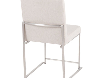 Fuji - Contemporary High Back Dining Chair, Modern Elegance (Set of 2)