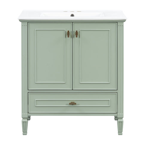 Freestanding Vanity With 1 Drawer & 2 Soft Close Doors With Door Mounted Storage