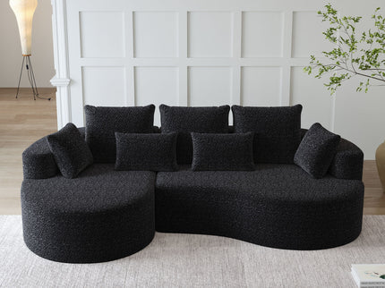 Curved Oversized Sectional Sofa With Extra Deep Seat