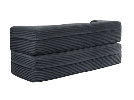 Floor Convertible Sleeper Sofa Bed With 2 Pillows