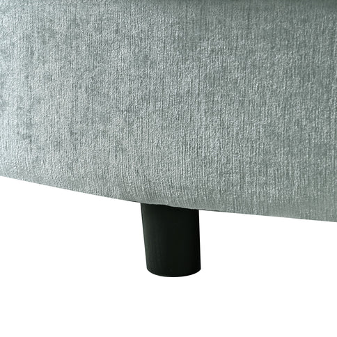 Modern Chaise Lounge Upholstered Sofa Couch With Tufted Seat And Detachable Pillows For Living Room