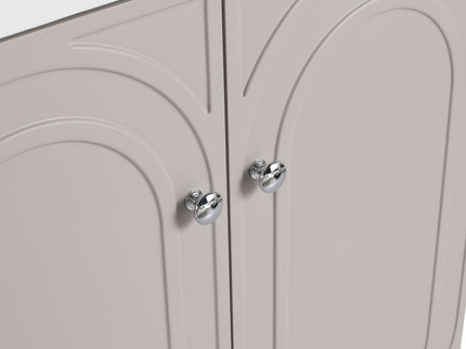 Contemporary Freestanding Bathroom Vanity With Resin Sink & Soft-Close Cabinet Doors