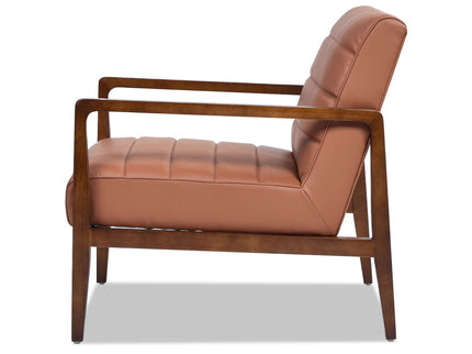 Kenneth - Modern Transitional Lounge Accent Chair - Brown