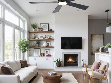 Reversible Motor Integrated LED Dimmable Ceiling Fan With Light