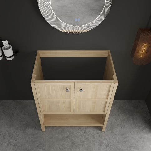 Modern Freestanding Bathroom Vanity With 2 Soft Closing Doors