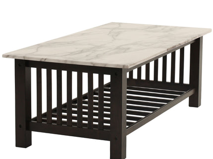 3 Piece Occasional Table Set, 1 Coffee Table And 2 End Tables, Open Storage Design - Walnut