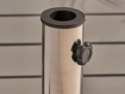 Wheelie - Round Umbrella Base With Stainless Steel Holder